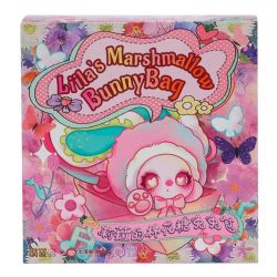 PELUCHE BABY THREE - SAC LAPIN EN GUIMAUVE DE LILA (LABUBU LAFUFU LABOUBOU) ASST